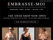 Tablet Screenshot of embrasse-moi.com